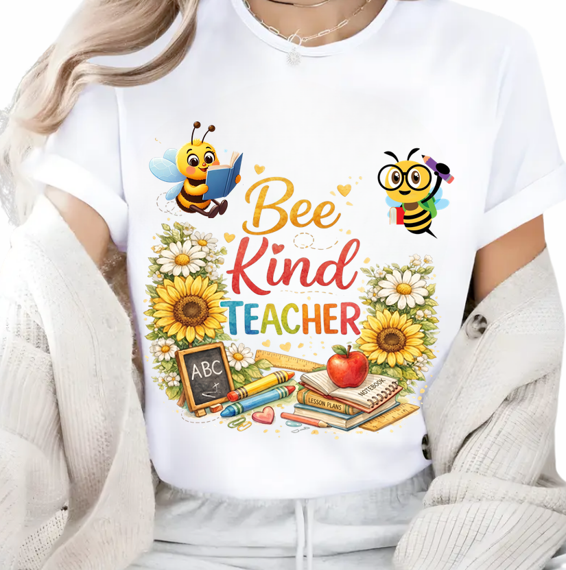Tricou Special pentru Educatoare de albinute - un cadou cu Design Elegant