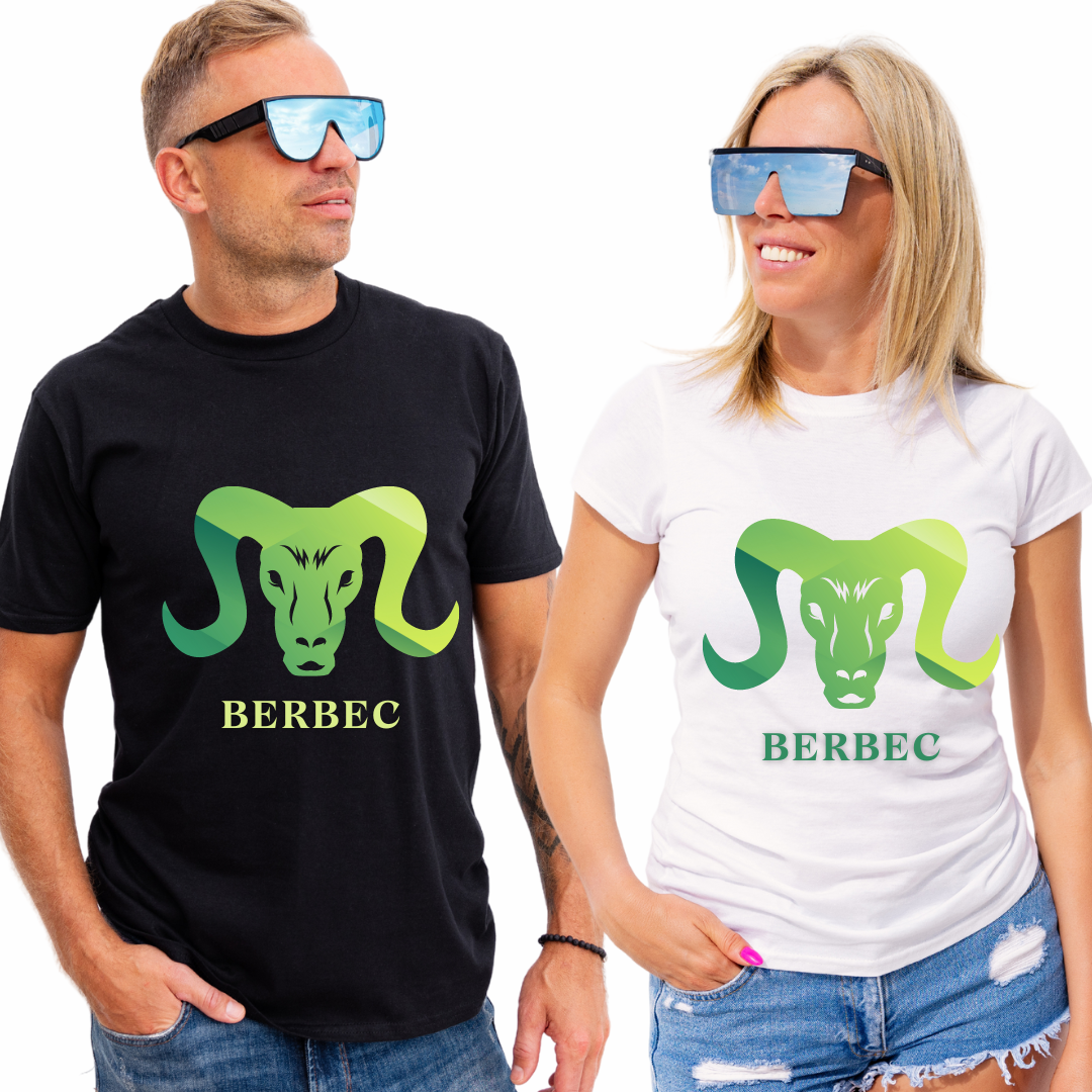 Tricou zodiac BERBEC personalizat cu text sau poze, unisex TBER122