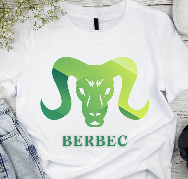 Tricou zodiac BERBEC personalizat cu text sau poze, unisex TBER122