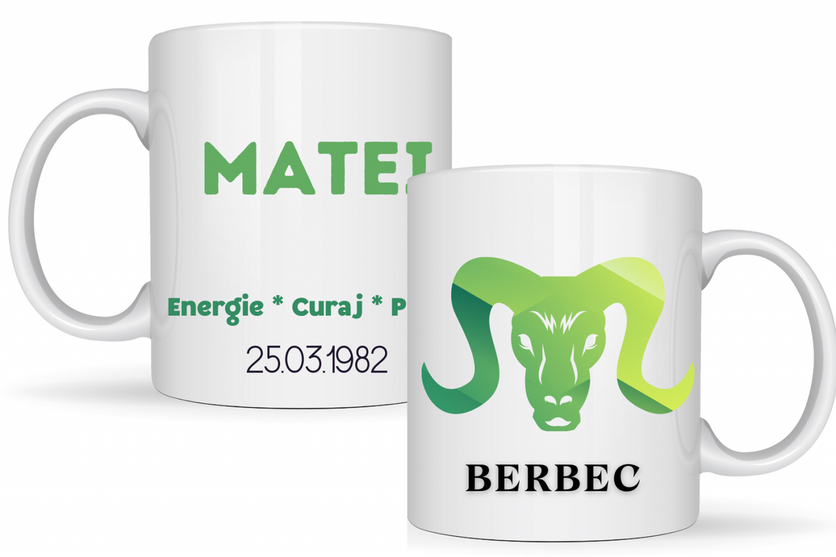 Tricou zodiac BERBEC personalizat cu text sau poze, unisex TBER122