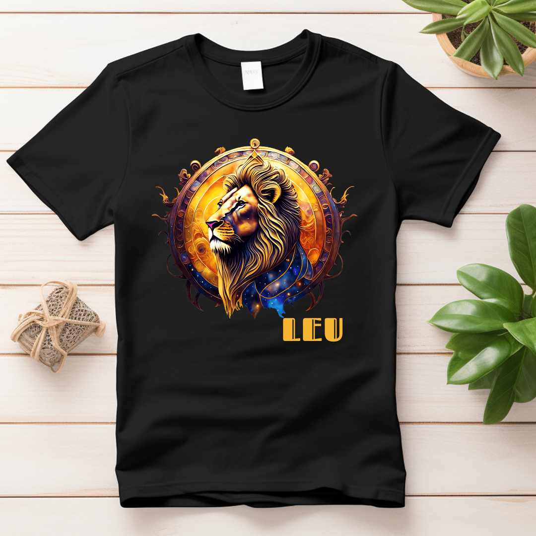 Tricou zodiac LEU personalizat cu text sau poze, unisex TLEU118