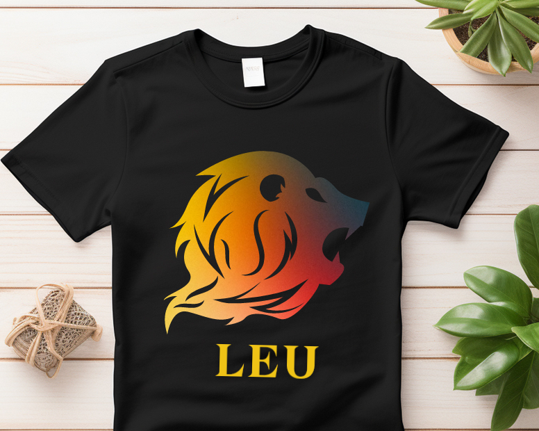 Tricou zodiac LEU personalizat cu text sau poze, unisex TLEU119