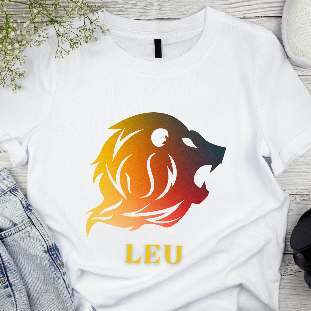Tricou zodiac LEU personalizat cu text sau poze, unisex TLEU119