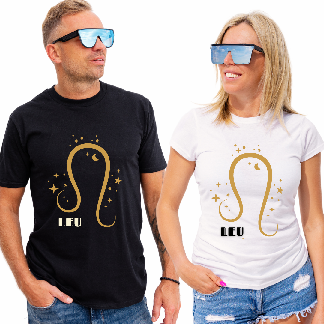 Tricou zodiac LEU personalizat cu text sau poze, unisex TLEU120