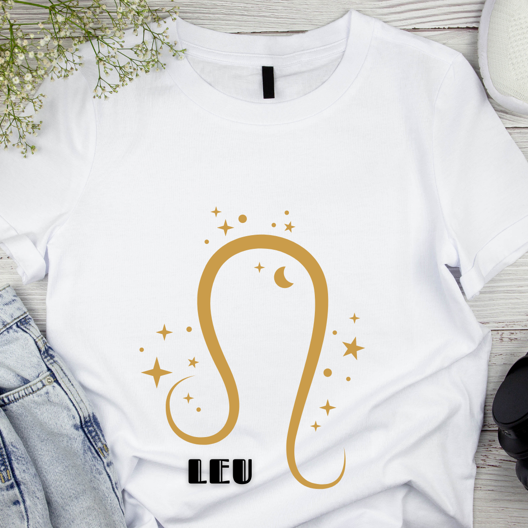 Tricou zodiac LEU personalizat cu text sau poze, unisex TLEU120