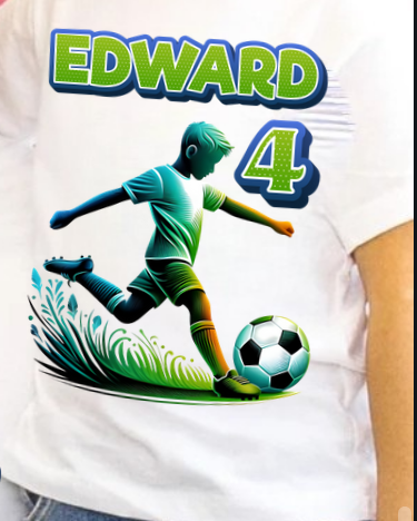 Tricouri Family Aniversare Personalizate – Cadou Haios pentru Copii și Părinți | Model Tematic Fotbal
