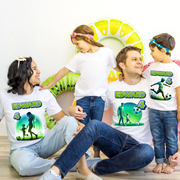 Tricouri Family Aniversare Personalizate – Cadou Haios pentru Copii și Părinți | Model Tematic Fotbal