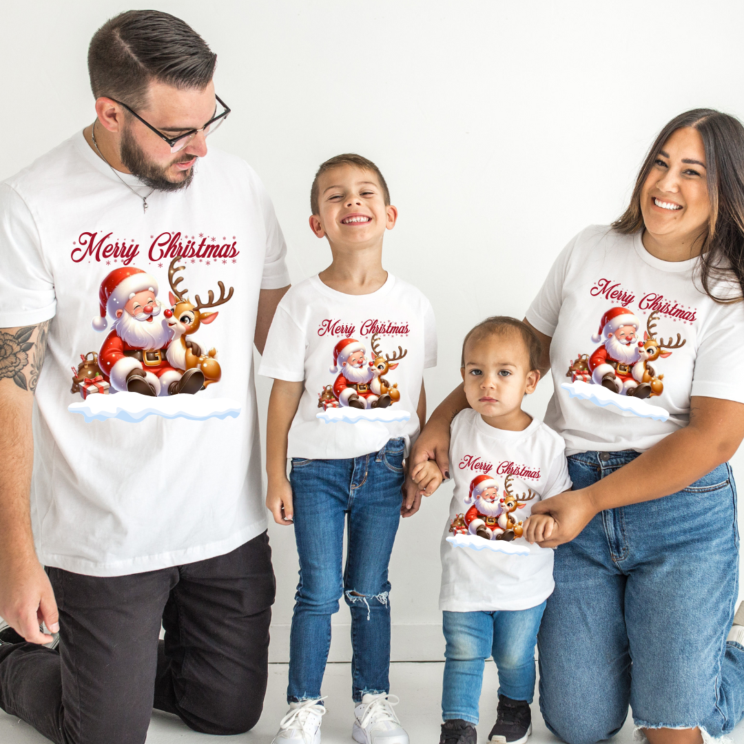 Tricouri Family mama, tata si copii personalizate cu tematica de Craciun, Cadoul perfect de craciun 12657
