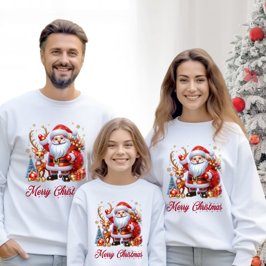 Tricouri Family mama, tata si copii personalizate cu tematica de Craciun, Cadoul perfect de craciun 12658