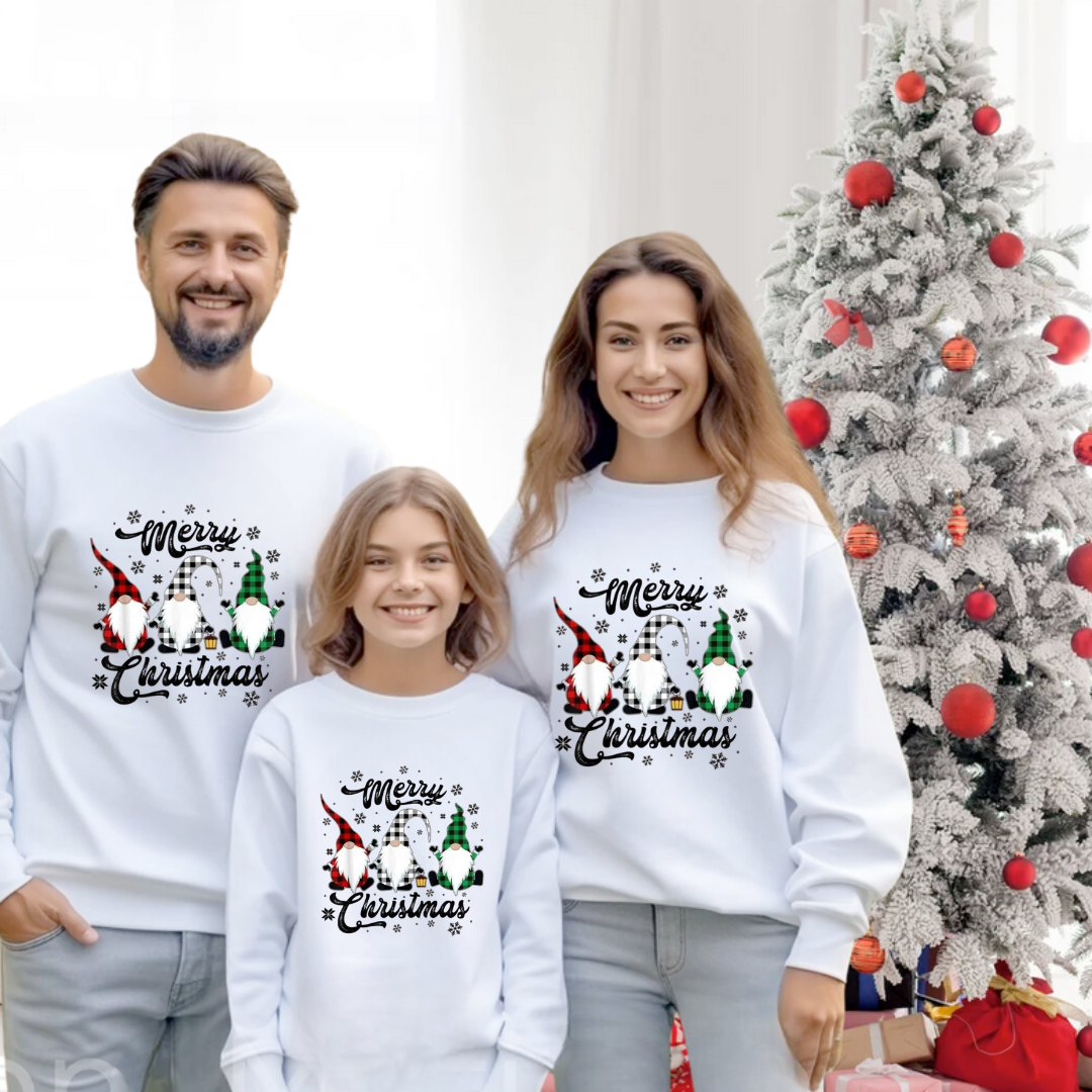 Tricouri Family mama, tata  si copii personalizate cu tematica de Craciun,  Craciun Fericit 12241