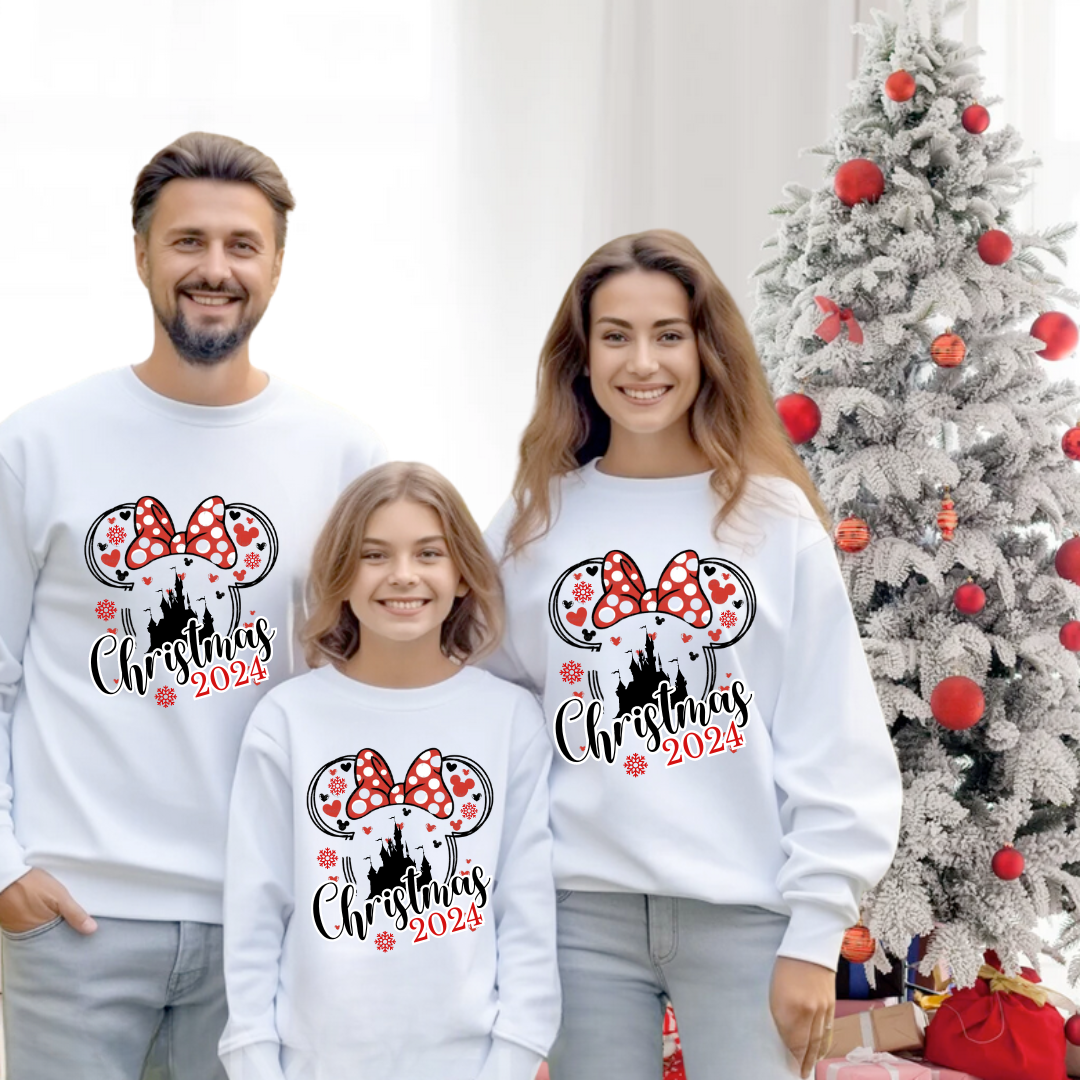 Tricouri Family mama, tata  si copii personalizate cu tematica de Craciun,  Craciun Fericit 12243