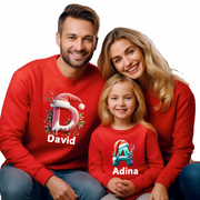 Tricouri Family mama, tata  si copii personalizate cu tematica de Craciun,  Craciun Fericit 12250