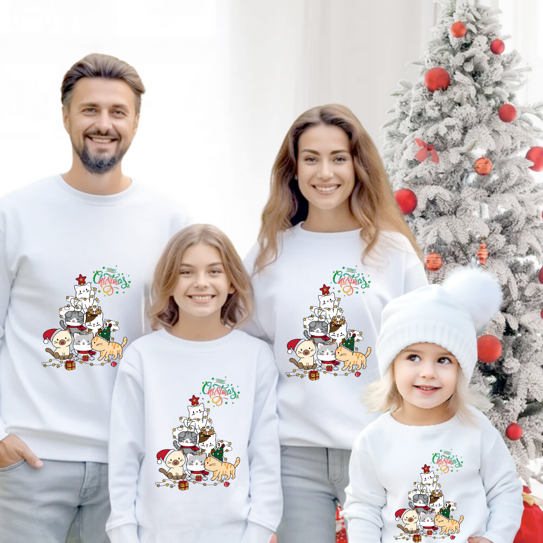 Tricouri Family mama, tata  si copii personalizate cu tematica de Craciun,  Craciun Fericit 12253