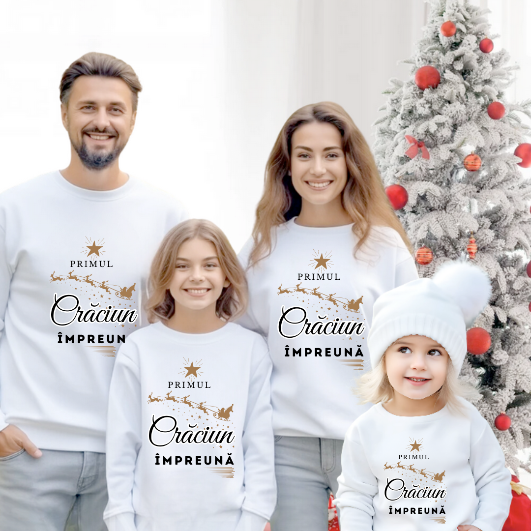 Tricouri Family mama, tata  si copii personalizate cu tematica de Craciun,  Craciun Fericit 12254