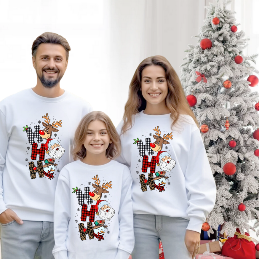 Tricouri Family mama, tata  si copii personalizate cu tematica de Craciun,  Craciun Fericit 12264