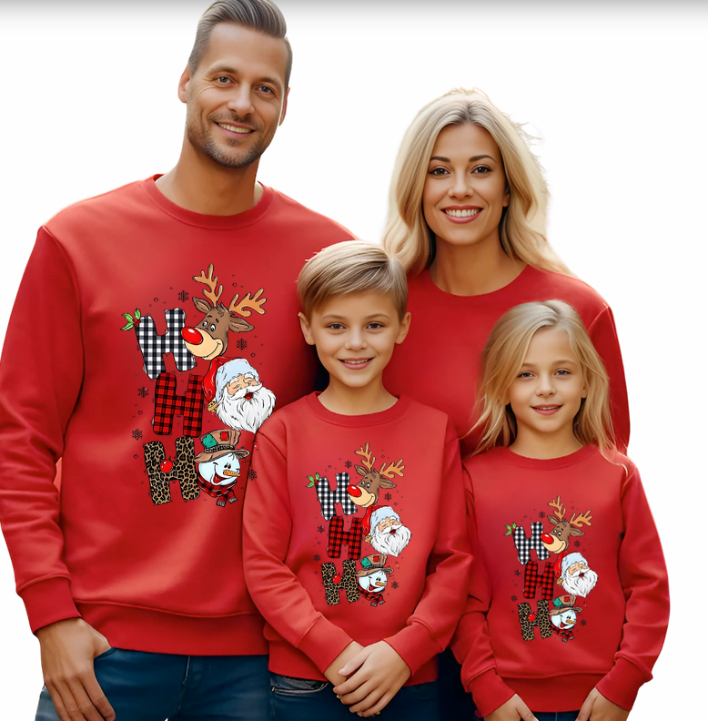 Tricouri Family mama, tata  si copii personalizate cu tematica de Craciun,  Craciun Fericit 12264