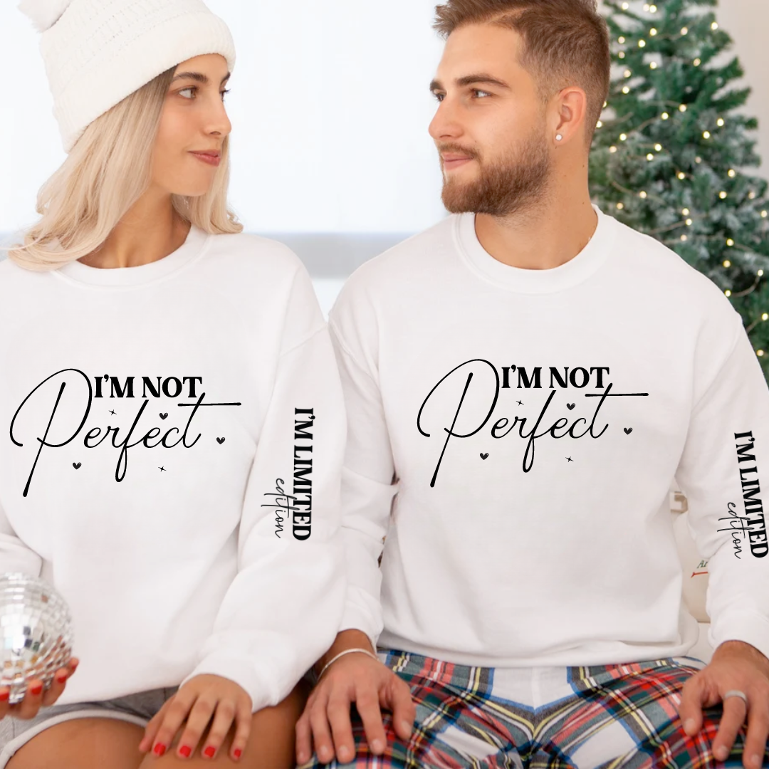 Tricouri Family mama, tata  si copii personalizate I'm not perfect 12255