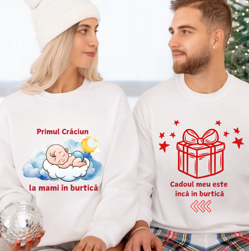 Tricouri Family mama, tata  si copii personalizate cu tematica de Craciun,  Craciun Fericit 122651