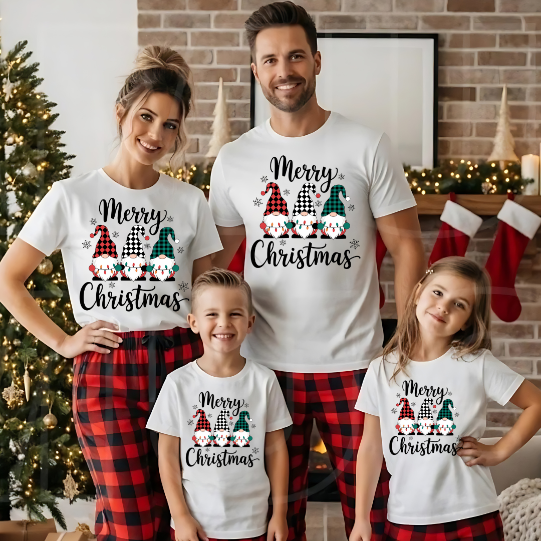 Tricouri personalizate Family, Cadoul perfect de craciun cu Gnomi  25119