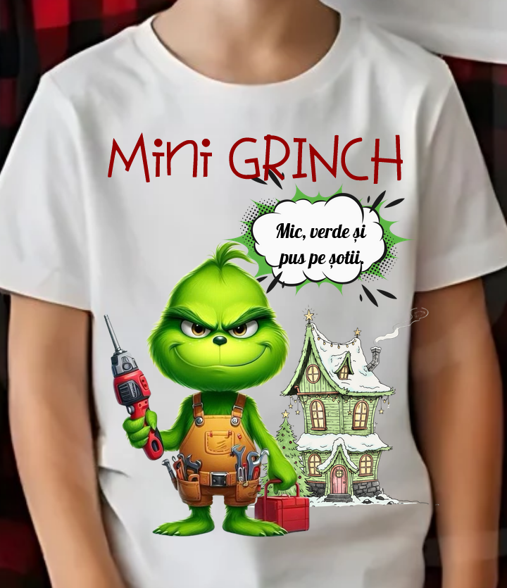 Tricouri personalizate Family, Cadoul perfect de craciun Grinch Family  25112