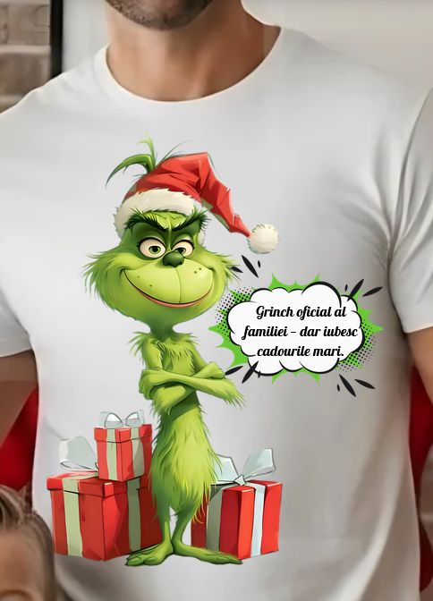 Tricouri personalizate Family, Cadoul perfect de craciun Grinch Family  25112