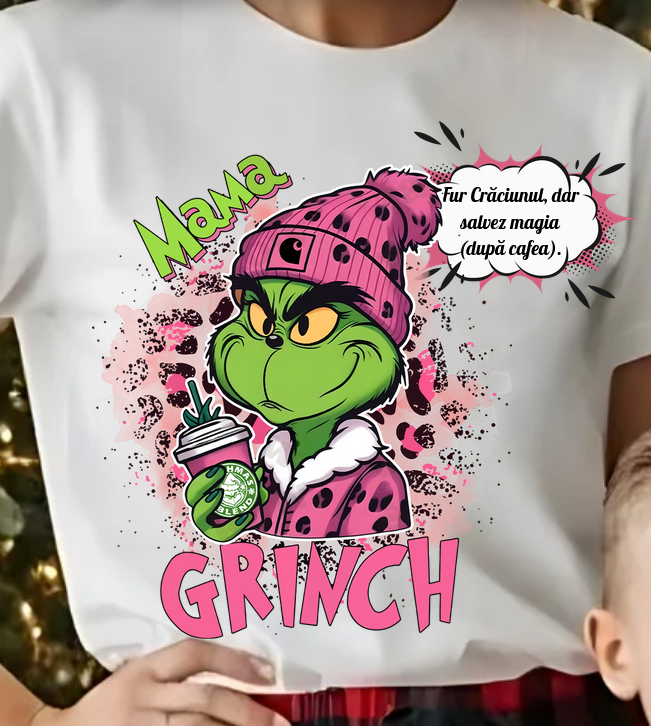 Tricouri personalizate Family, Cadoul perfect de craciun Grinch Family  25112