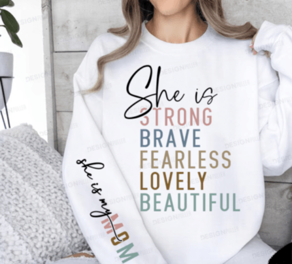Tricouri Personalizate pentru Vara She is Strong  - Esentiale in Bagajul Tau de Vacanta ❤️ E-Cadou.com