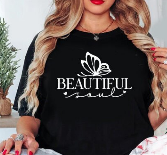 Tricouri Personalizate pentru Vara Beautiful Soul  - Esentiale in Bagajul Tau de Vacanta ❤️ E-Cadou.com
