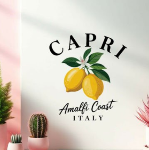 Tricouri Personalizate pentru Vara Capri Amalfi Coast Italy   - Esentiale in Bagajul Tau de Vacanta ❤️ E-Cadou.com