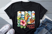 Tricouri Personalizate pentru Vara SUMMER VIBES - Esentiale in Bagajul Tau de Vacanta ❤️ E-Cadou.com