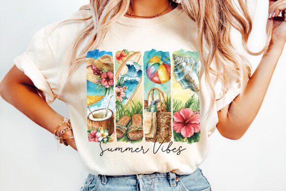 Tricouri Personalizate pentru Vara SUMMER VIBES - Esentiale in Bagajul Tau de Vacanta ❤️ E-Cadou.com