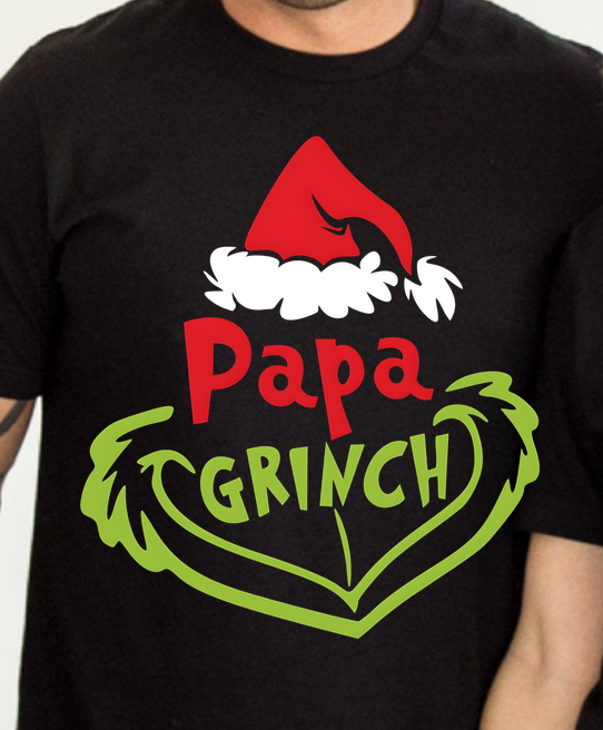 Tricouri personalizate Mama si Papa Grinch Cadoul perfect de craciun 3226