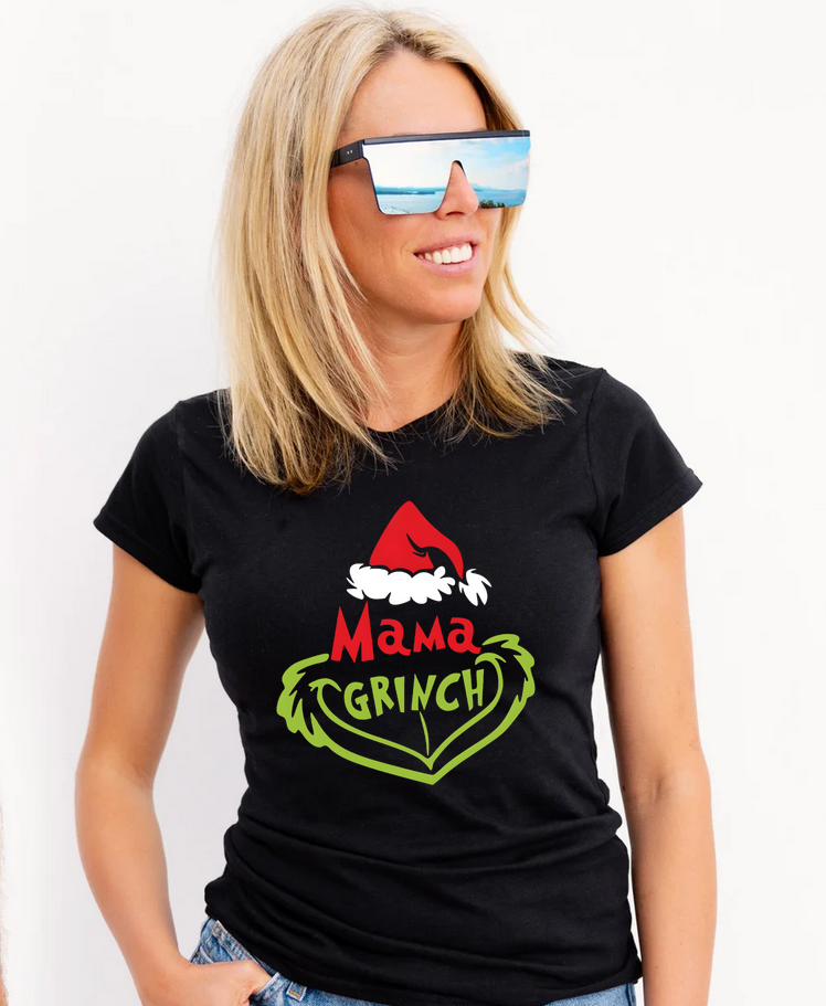 Tricouri personalizate Mama si Papa Grinch Cadoul perfect de craciun 3226